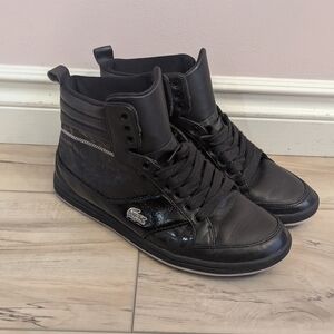 Lacoste Sport Men's Black Leather Sneakers - size 8